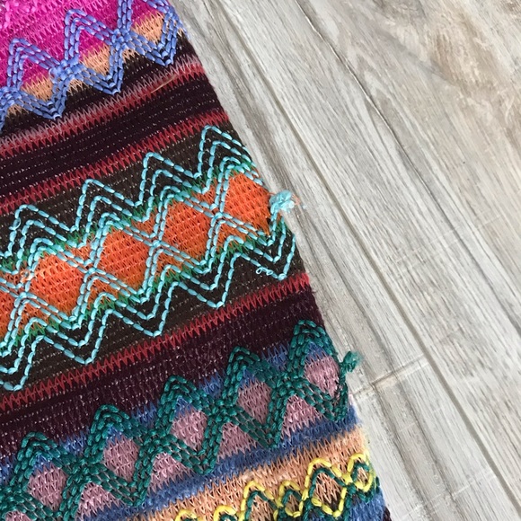 Colourful Knit Mini Skirt - Picture 4 of 5